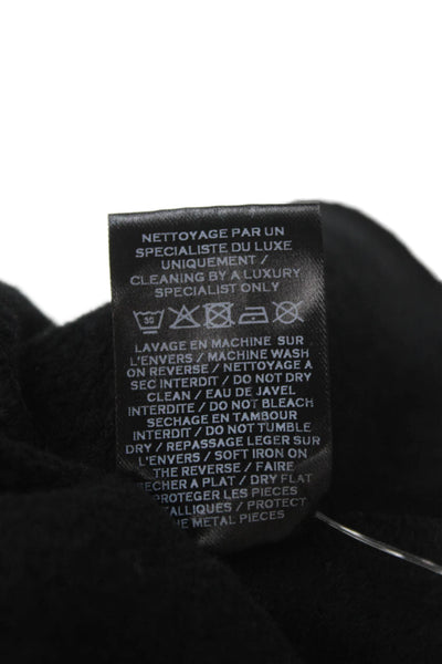Balmain Mens Black Cotton Full Zip Hoodie Size L