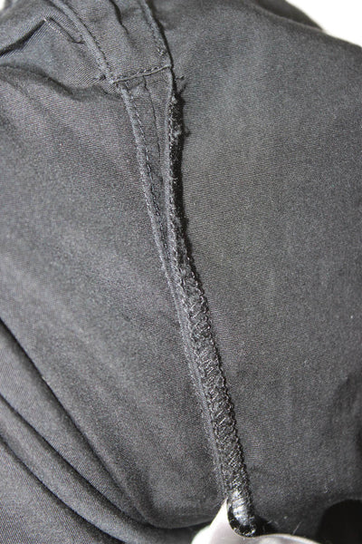 Dior Mens Long Sleeves Button Down Shirt Black Cotton Size 39