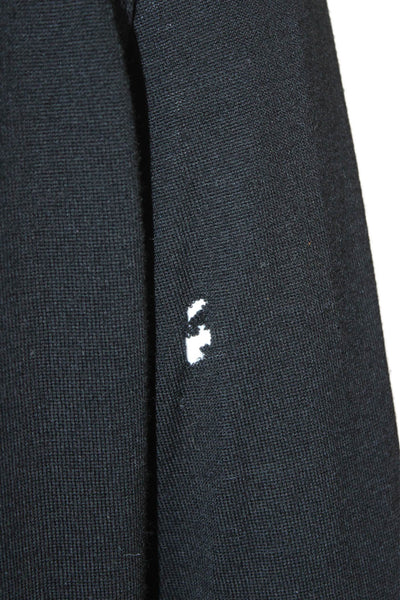 Dior Mens Black Wool V Neck Pullover Sweater Long Sleeve Size M