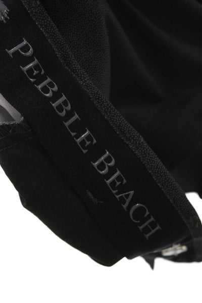 Pebble Beach Collection Mens Athletic Gray Shorts Size 30