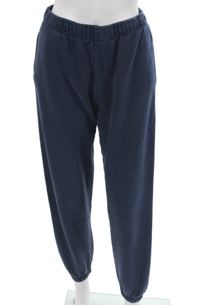 TNA Womens Jogger Pants Blue Fleece Pull On Size S