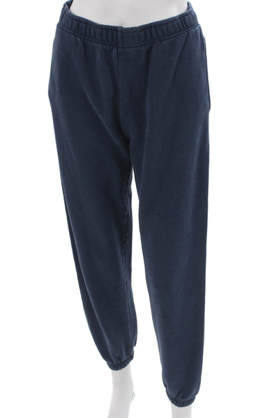 TNA Womens Jogger Pants Blue Fleece Pull On Size S