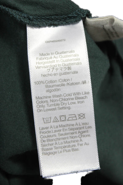Madewell Womens Cropped Green Cotton Crewneck Short Sleeve T-Shirt Size S