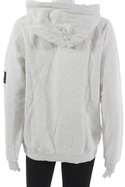 PE Nation Womens Pullover Gray Organic Cotton Crew Neck Long Sleeve Size XS
