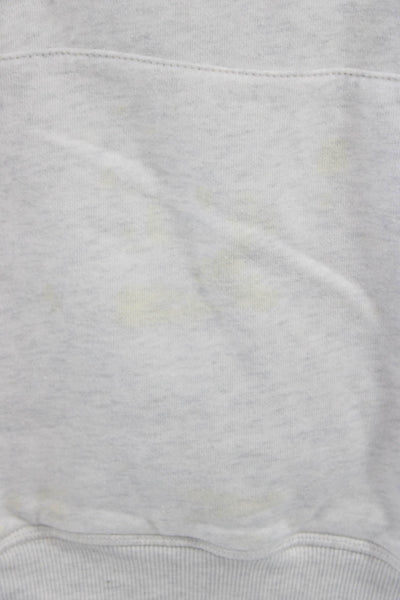PE Nation Womens Pullover Gray Organic Cotton Crew Neck Long Sleeve Size XS