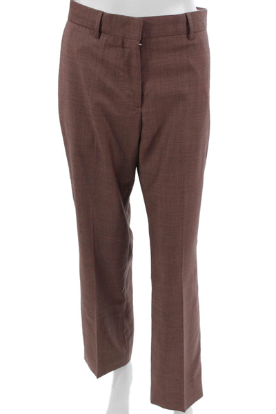 Paul Smith Women Wool Brown Dress Pants Zip Size XS