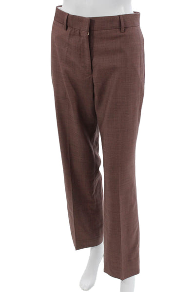 Paul Smith Women Wool Brown Dress Pants Zip Size XS