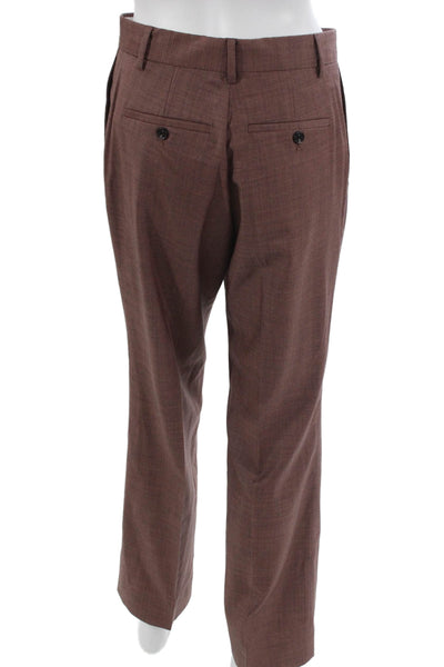 Paul Smith Women Wool Brown Dress Pants Zip Size XS