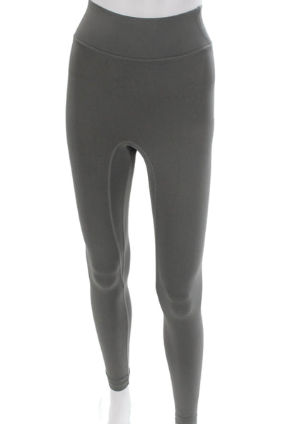 All Access Womens Ankle Leggings Gray Nylon Pull On Size 2XS