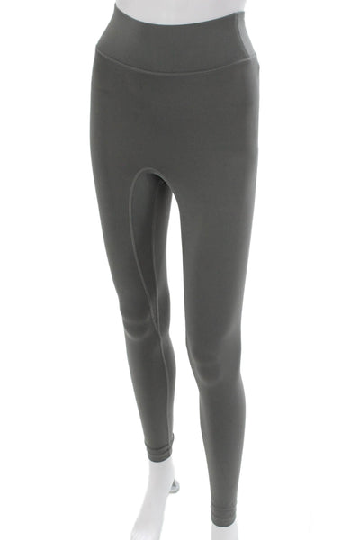 All Access Womens Ankle Leggings Gray Nylon Pull On Size 2XS
