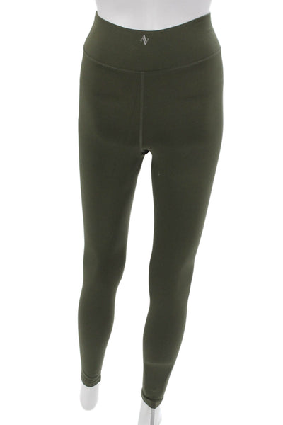 All Access Womens Compression Nylon Leggings Green Size 2XS