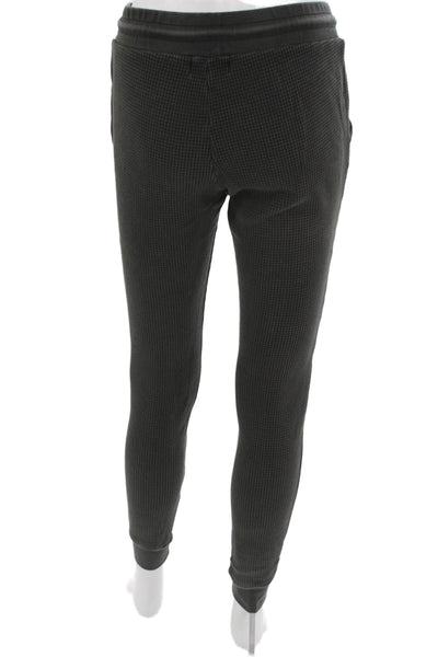 Cotton Citizen Womens Gray Check Jogger Pants Drawstring Cotton Size S