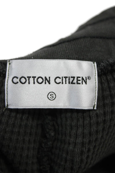 Cotton Citizen Womens Gray Check Jogger Pants Drawstring Cotton Size S