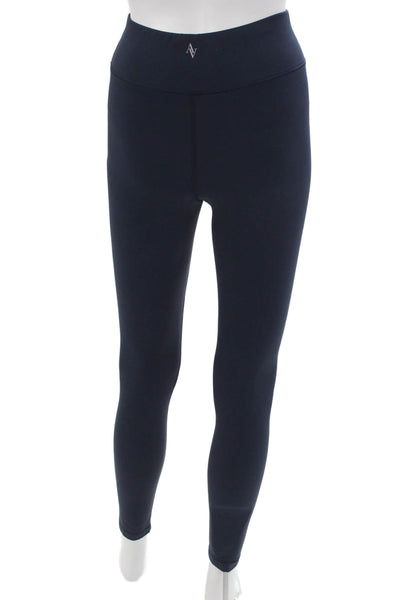All Access Womens Blue Nylon Ankle Leggings Size XS