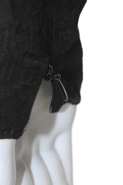 Zara Women Basic High Neck Long Sleeve Black Blouse Polyester Size S