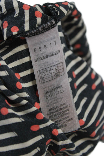 Stella McCartney Womens Silk Striped Shorts Black Size S