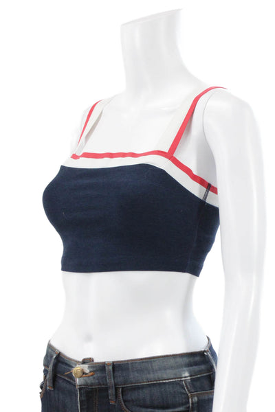 Beyond Yoga Womens Sports Bra Navy Blue Red Size Extra Small