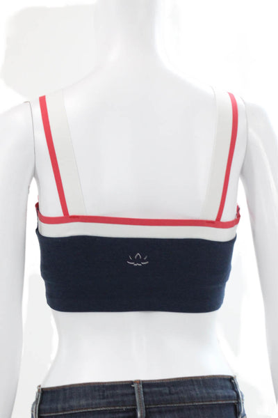 Beyond Yoga Womens Sports Bra Navy Blue Red Size Extra Small