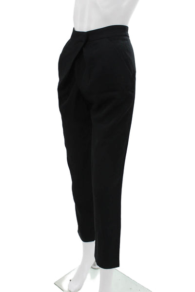Maje Womens Dress Pants Black Triacetate Pull On Size 36