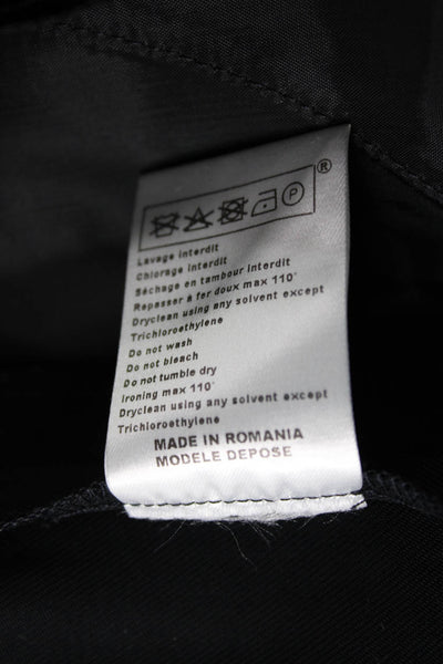 Maje Womens Dress Pants Black Triacetate Pull On Size 36