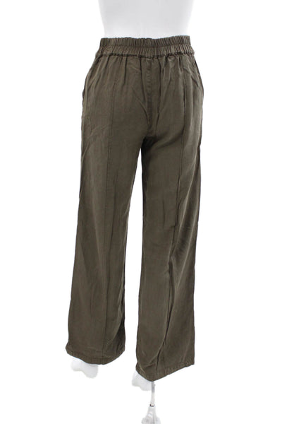 Elie Tahari Women Petite Dress Pants Tencel Green Size XS