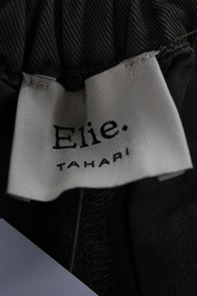Elie Tahari Women Petite Dress Pants Tencel Green Size XS