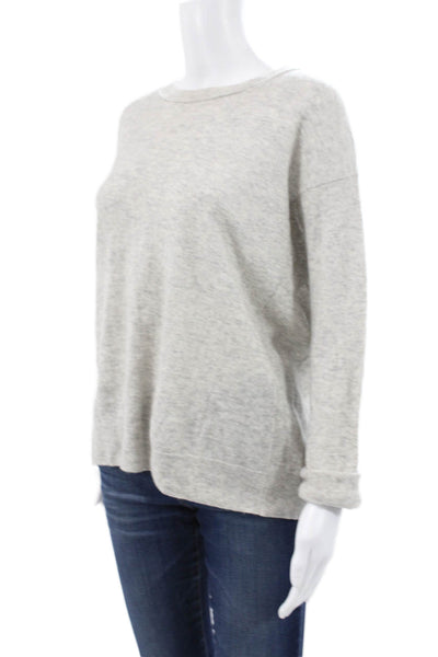 Vince Women Cashmere Pullover Sweater Crew Neck Gray Long Sleeve Size S