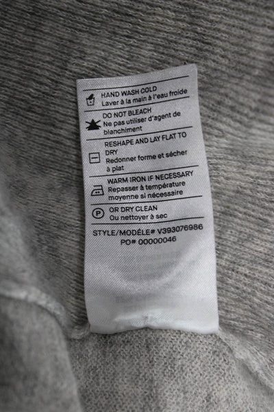 Vince Women Cashmere Pullover Sweater Crew Neck Gray Long Sleeve Size S
