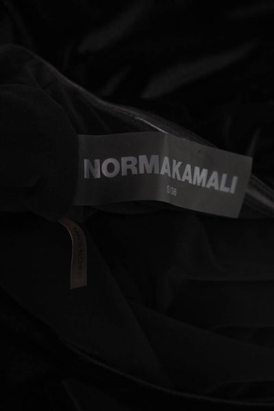 Norma Kamali Women Bodycon Black Strapless Mid-Calf Dress Size S
