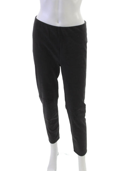 Lysse Womens Ankle Leggings Black Polyester Solid Size M