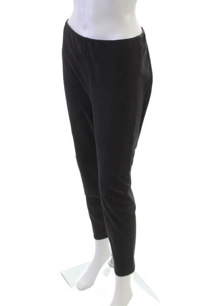 Lysse Womens Ankle Leggings Black Polyester Solid Size M