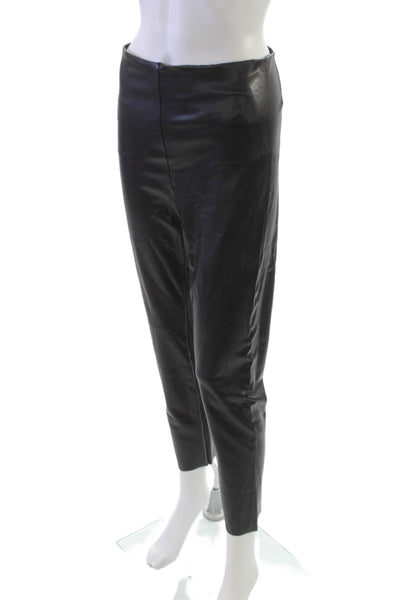 Tractr Teens Black Ankle Pants Polyurethane Pull On Juniors Size 6