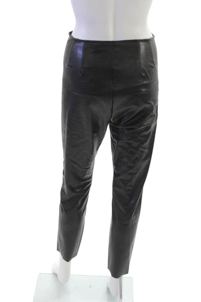 Tractr Teens Black Ankle Pants Polyurethane Pull On Juniors Size 6