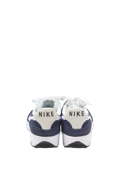 Nike Mens Suede Paneled Detail Sneakers Blue Size 10.5