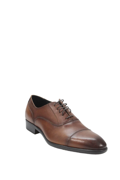 Nordstrom Mens Leather Derby Dress Shoes Brown Size 11.5