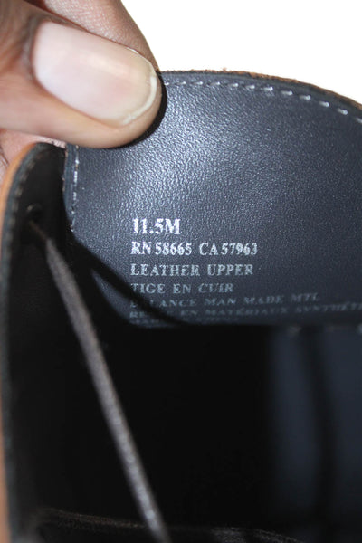 Nordstrom Mens Leather Derby Dress Shoes Brown Size 11.5