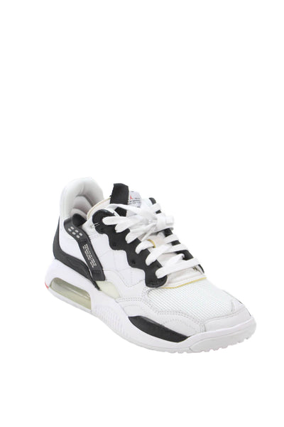 Air Jordan Mens Paneled Clear Sole Detail Sneakers White Size 8