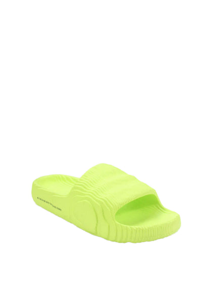 Adidas Mens Casual Geometric Slides Neon Green Size 13