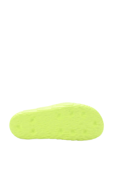 Adidas Mens Casual Geometric Slides Neon Green Size 13