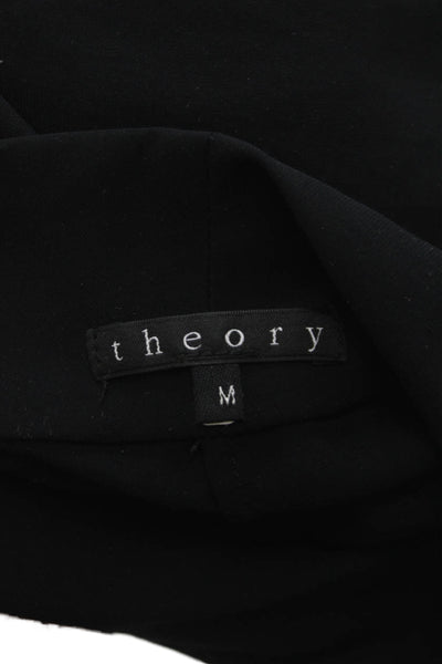 Theory Womens Black Cowl Neck Sleeveless Basic Blouse Size M