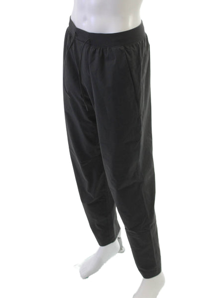 Lululemon Mens Gray Jogger Pants Drawstring Polyester Size M