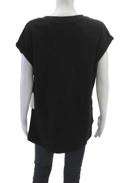 Z Supply Women Tunic T-Shirt Black V-Neck Sleeveless Size M