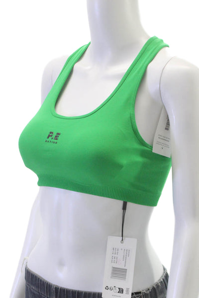 PE Nation Womens Restore Seamless Sports Bra Kelly Green Size M