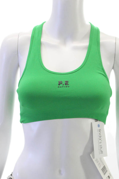 PE Nation Womens Restore Seamless Sports Bra Kelly Green Size S