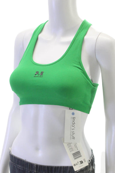 PE Nation Womens Restore Seamless Sports Bra Kelly Green Size S