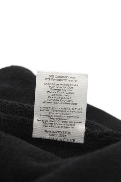 Z Supply Womens Basic V-Neck Black T-Shirt Sleeveless Cotton Size M