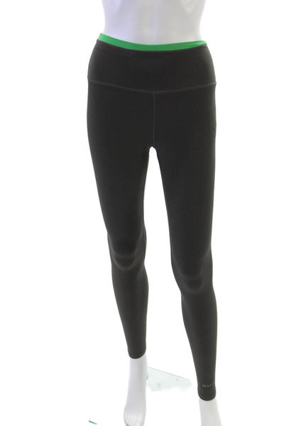 PE Nation Womens Ankle Leggings Black Nylon Size S