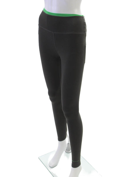 PE Nation Womens Ankle Leggings Black Nylon Size S