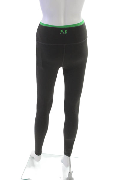 PE Nation Womens Ankle Leggings Black Nylon Size XS