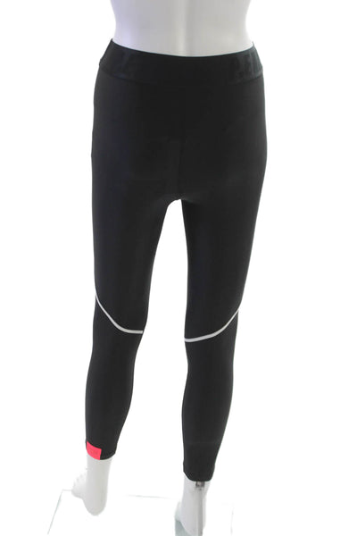 PE Nation Women Black Recycled Polyester Ankle Leggings Size M